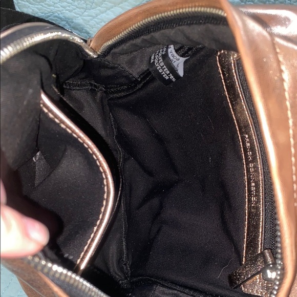 French Connection Jace Metallic Mini Backpack in Rose Gold - Picture 6 of 9